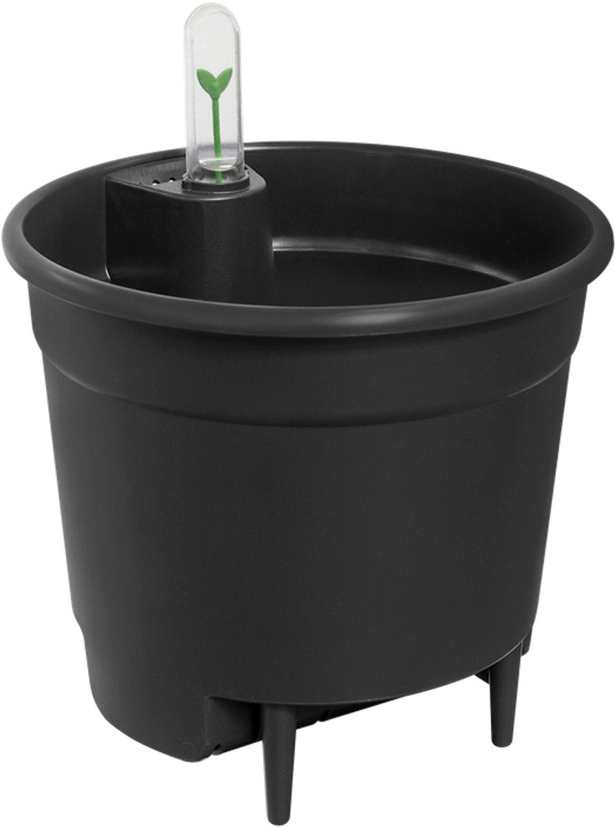 Elho self-watering insert 24 - binnenpot met watermeter - ø 23.7 x h 22.2 cm - living black