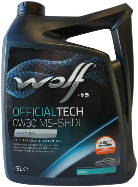 Wolf Motoröl, Officialtech MS-Bhdi. Motoröl 0w30 5l off.tech ms-bhdi