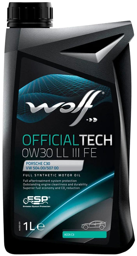 Wolf Motoröl Officialtech ll iii fe . Motoröl 0w30 1l off.tech ll iii fe