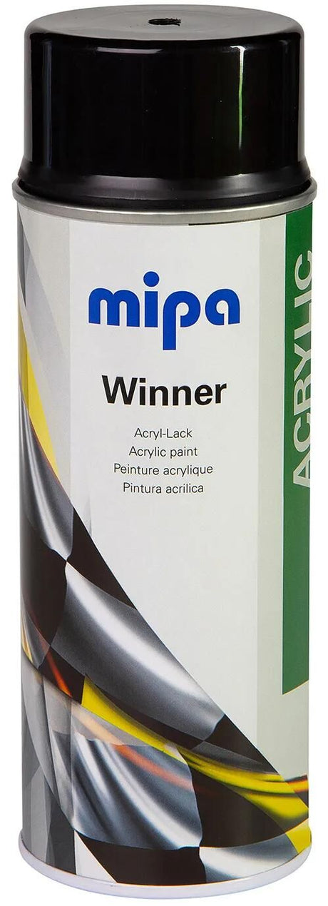 Mipa Autolack Gewinner Acryllack Schwarz Glanz 400 ml