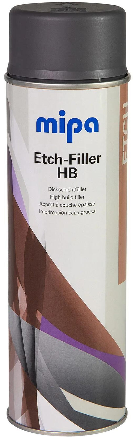 Mipa selbstklebender Bodenätzfüller HB . Ätzfüller HB-Spray 500 ml dunkelgrau