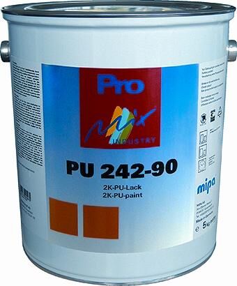 Mipa Acryllack matt 240-10 2K-PU RAL7021 Lacke PU242-90 RAL2000 5