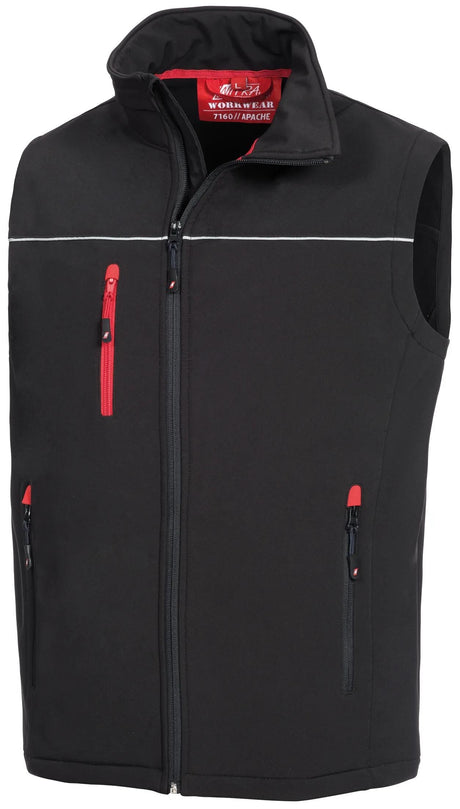 Nitras Safety Nitras Softshellweste Motion Tex Light Softshellweste Größe. l Motion Tex hellschwarz