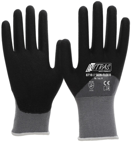 Nitras Safety Nitras Feinstrickhandschuh Skin Flex V Handschuhgröße 8 Skin Flex V