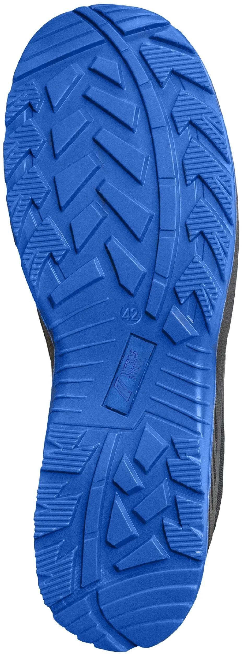 Nitras Safety Nitras Halbschuh Solid Step Sicherheitsschuhe Gr. 42 feste Stufe mittelblau
