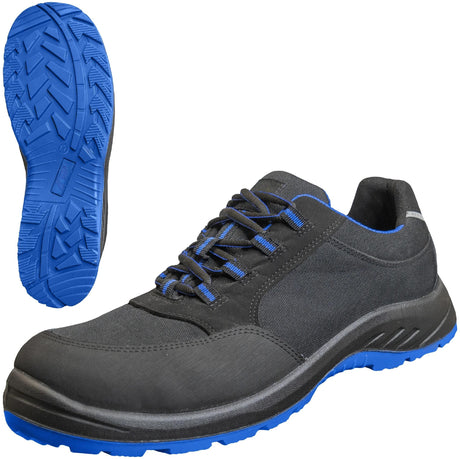 Nitras Safety Nitras Halbschuh Solid Step Sicherheitsschuhe Gr. 44 feste Stufe mittelblau