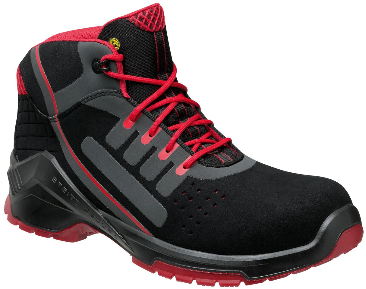 Steitz Secura High Arbeitsschuh VD Pro 1760 ESD Rot Sicherheitsstiefel Gr. 39 rot vd pro 1760 esd nb