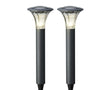 Lumineo led solar tuinsteker set a 2st. 49x17cm warmwit