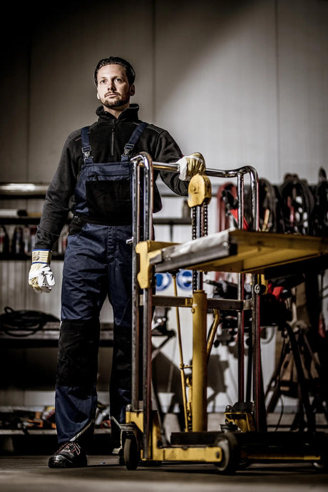 Nitras Sicherheits-Latzhose Nitras Motion Tex Plus Latzhose Nitras Mot.Tex Plus 48 Marineblau Schwarz