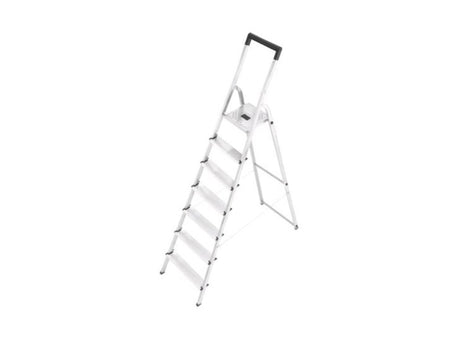 Hailo L40 Haushaltstreppe 7-Stufen Aluminium (6 Stufen + Podest)