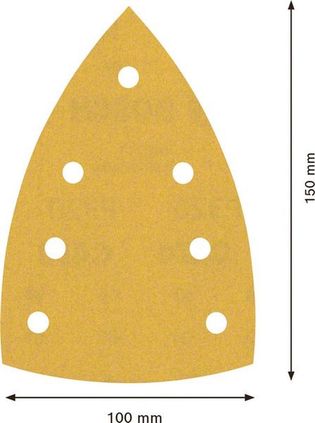 Bosch Zubehör Expert C470 Schleifpapier für Deltaschleifer 100 x 150 mm, K320 10-teilig – 1 Stück(e) – 2608901166