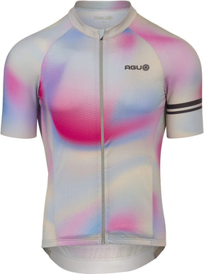 Agu performance fietsshirt heren - korte mouwen - gradient swirl - maat l