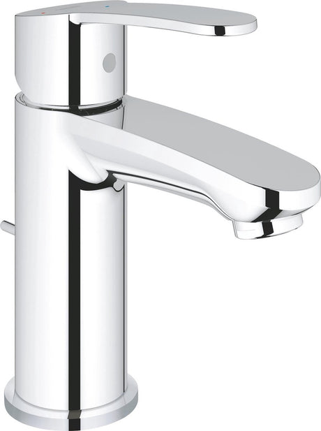 Grohe Eurostyle Cosmopolitan Waschtischarmatur – niedriger Auslauf – mit ausziehbarem Ablaufgarnitur – Chrom