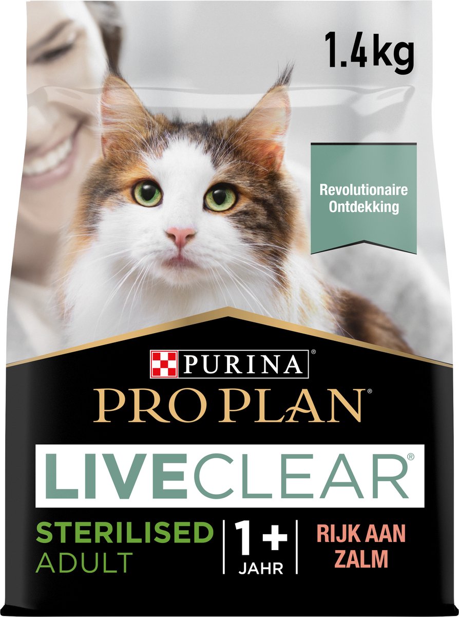 Pro Plan Adult Liveclear – Trockenfutter für Katzen – Lachs – 1,4 kg