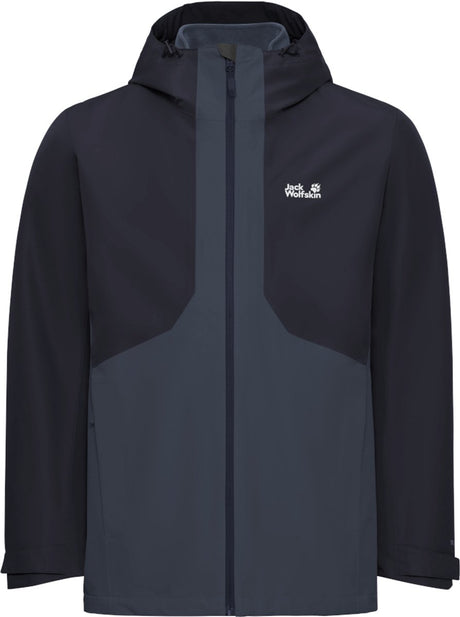 Jack wolfskin stonetrail 3in1 jkt m heren outdoorjas - midnight sky l