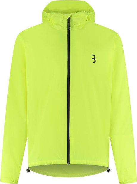 Bbb cycling multishield regenjas fiets: urban sport - waterdicht 10k en ademend - heren dames fietsjas - neon geel - maat xxl - bbw-475