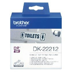Endlosfolienbandetiketten Brother 62x15,24mm weiß