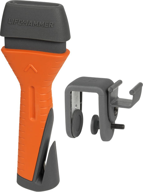 Lifehammer Sicherheitshammer Evolution – Nothammer mit Feder, integriertem Gurtschneider – Sicherheitshammer bricht Seiten- und Heckscheibe – TÜV-zertifiziert