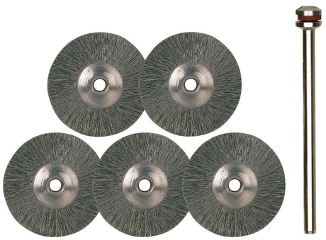 Proxxon stahldrahtrundbürstensatz Rundbürstenset Stahl d=22mm 5-tlg.