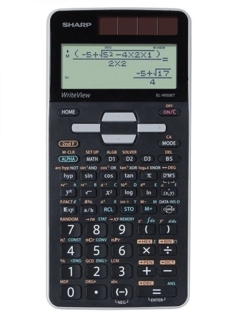 Wissenschaftlicher Taschenrechner von Sharp – elw506tgy – Schwarz – 1x LR44-Batterie – sh-elw506tgy