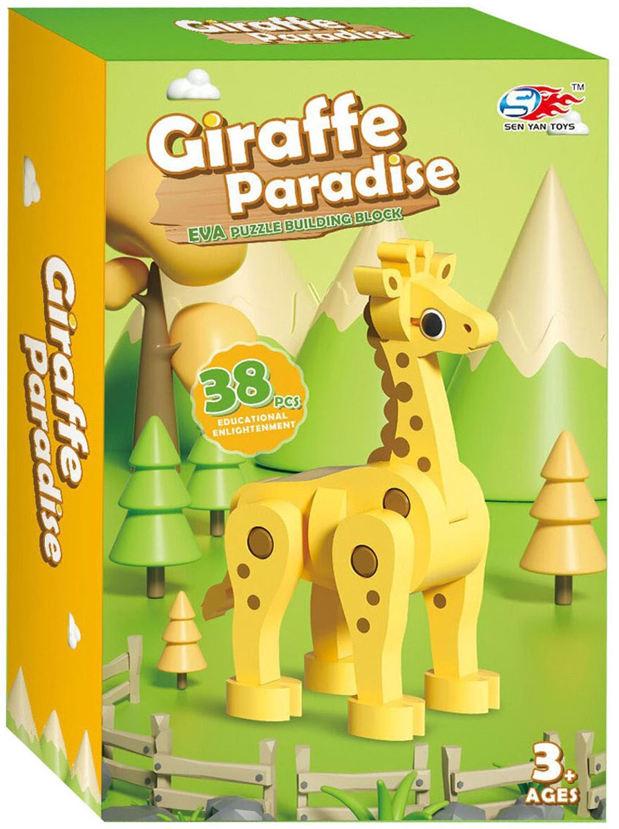 Schaumstoffbausatz 3D-Giraffe