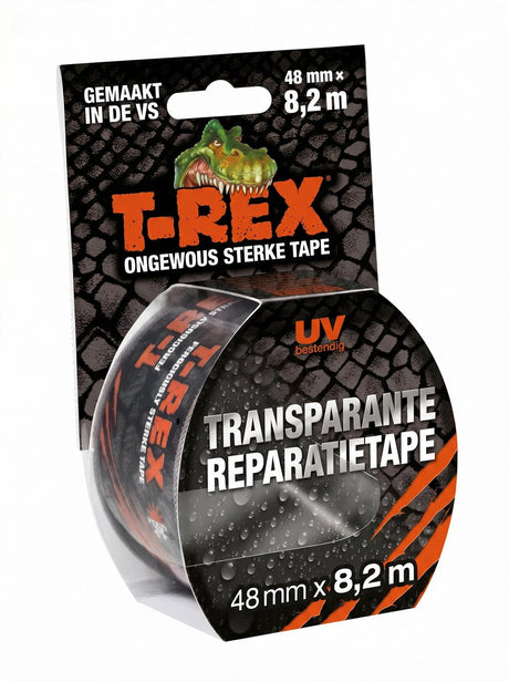 T-rex 820-48 – transparentes Paketband – 48 mm x 8,2 m – transparent