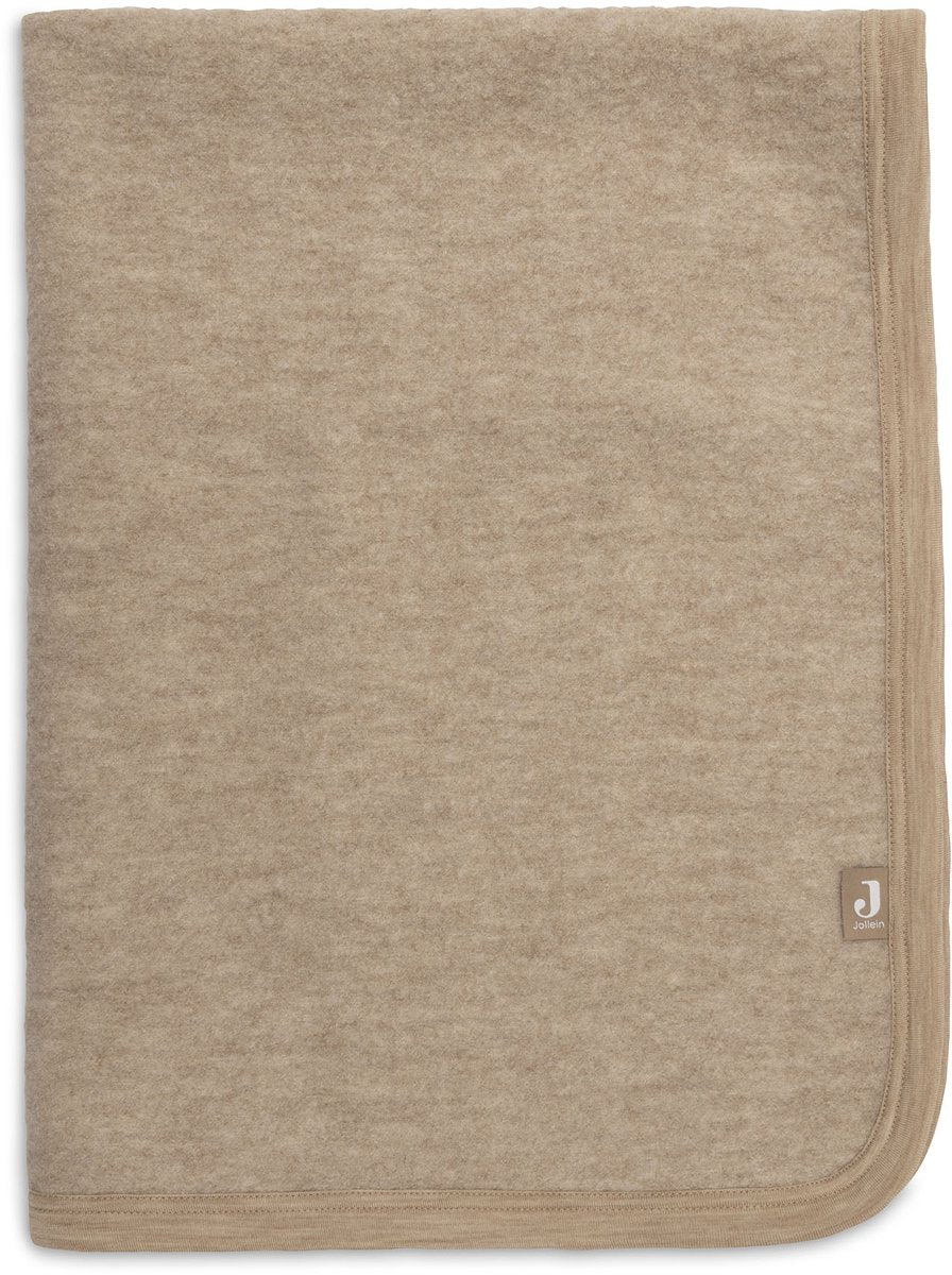 Jollein baby deken wieg 75x100cm merino wol felted natural