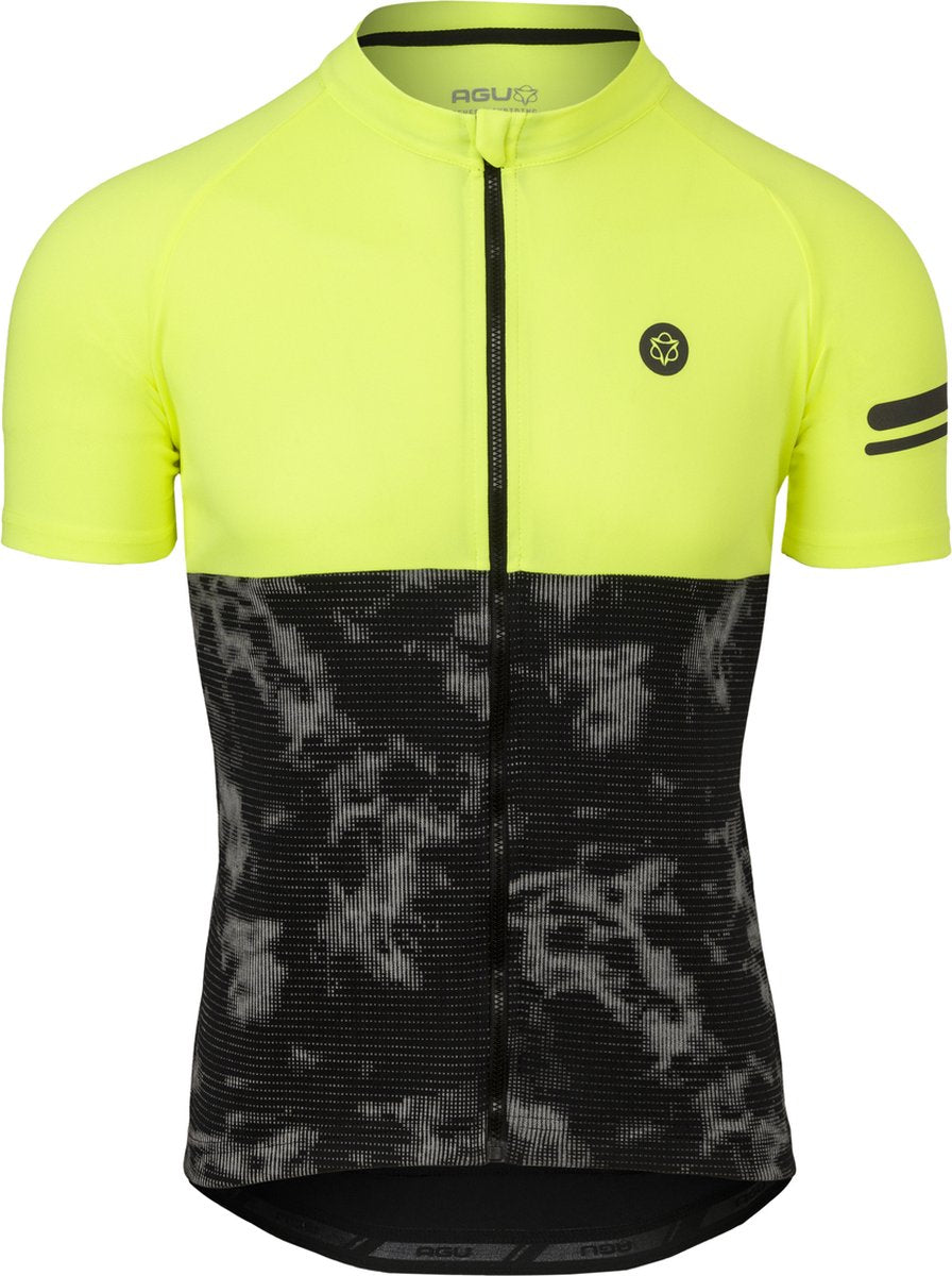 Agu duo fietsshirt essential heren - geel - s