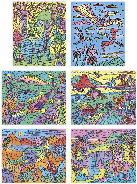 Janod – Les Ateliers du Calme – magische Malerei – Dinosaurier