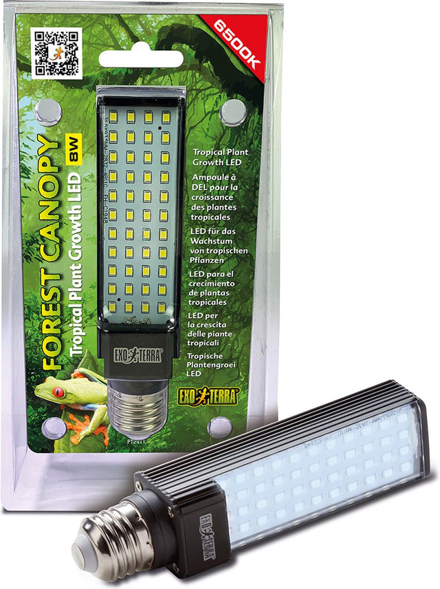 Exo terra - verlichting - reptielen - forest canopy led 8w 6500k 220-240v - 1st