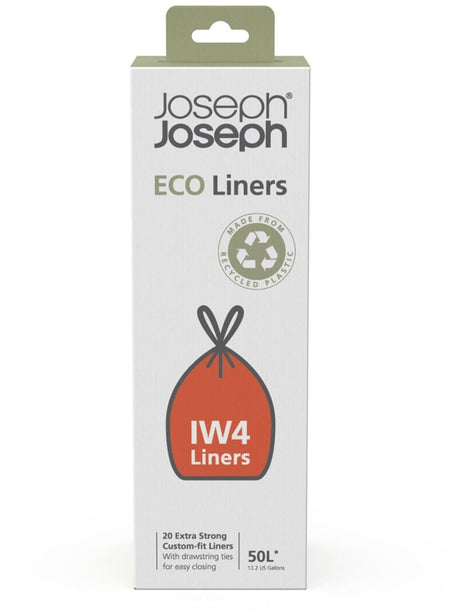 Joseph joseph eco liners afvalzakken grijs - iw4 - 50 l - 20 stuks