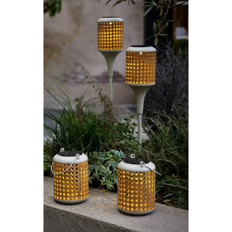 Lumineo LED-Solarleuchte ã˜10,5-h80cm Metall warmweiß