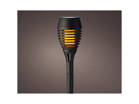 Lumineo Solarfackel Kunststoff Flammeneffekt ã˜7,5xh27cm-12l Verpackung à 4 Stück
