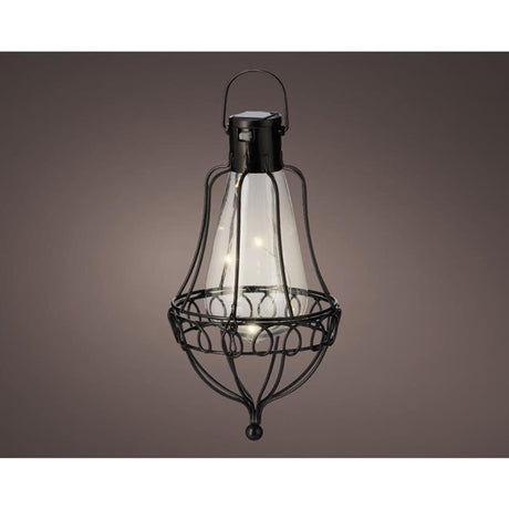 Lumineo LED-Solar-Hängelampe H21cm schwarz