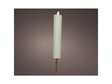 Lumineo LED-Solar-Kerzenfackel ø4-h90cm weiß