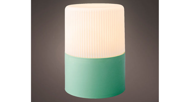 Led light plastic green steady bo outdoor white d15 h21cm 3 l