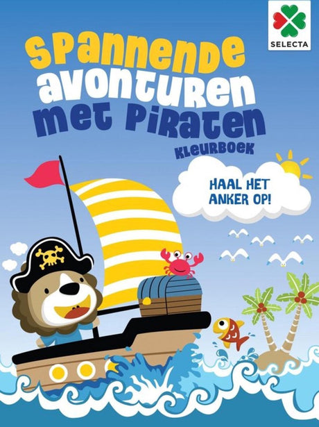 Wählen Sie ein spannendes Malbuch „Abenteuer mit Piraten“.