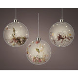 Lumineo LED-Glühbirne mit Blumen ø14cm 15LED