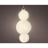 Lumineo Solarlaterne Nylon 58cm weiß