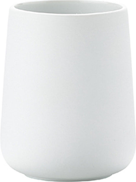 Zone Denmark Nova Zahnbürstenbecher – Becher für Zahnbürsten – Zahnbürstenhalter – WC-Badezimmer-Accessoires – 10 x 8 cm – Weiß