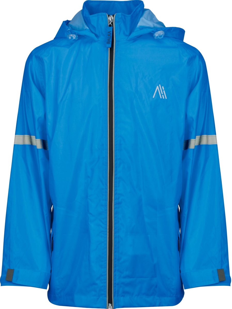 Ralka regenjas - kinderen - blauw - waterdicht - maat 140