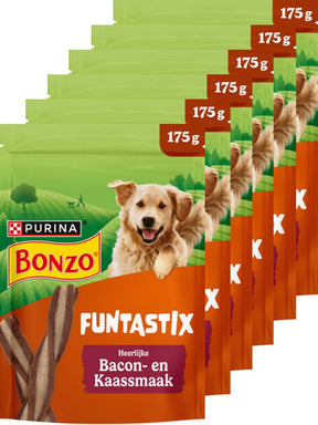 Bonzo funtastix - Hundesnacks - Speckkäse - 6 x 175 g