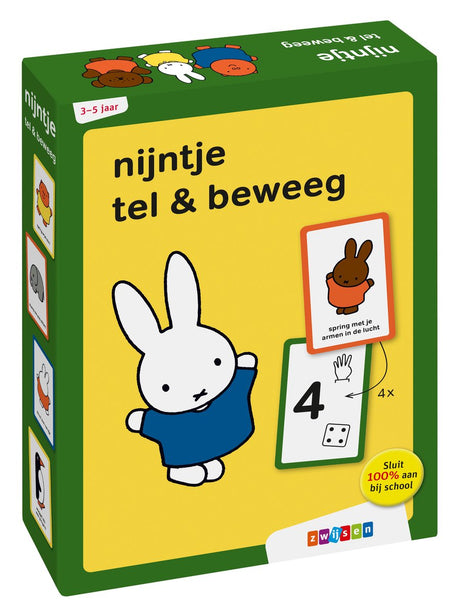 Miffy zählt und bewegt sich. 3+