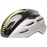 Polisport-Helm Aero Road Matt White Shine Schwarz gelb M 55-58 cm