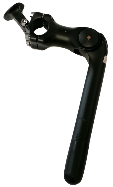 Kalloy -Stiel Einstellbar 25,4 225 mm Matt Schwarz mit Halter