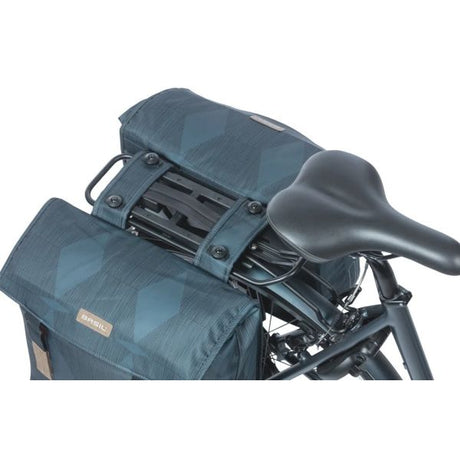 Basil Doppelte Fahrradtasche Elegance Mik 40-49 Liter – Kombiblau
