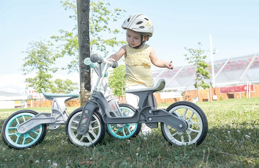 Polisport Balance Bike Grau Zuchtbike Creme Finish