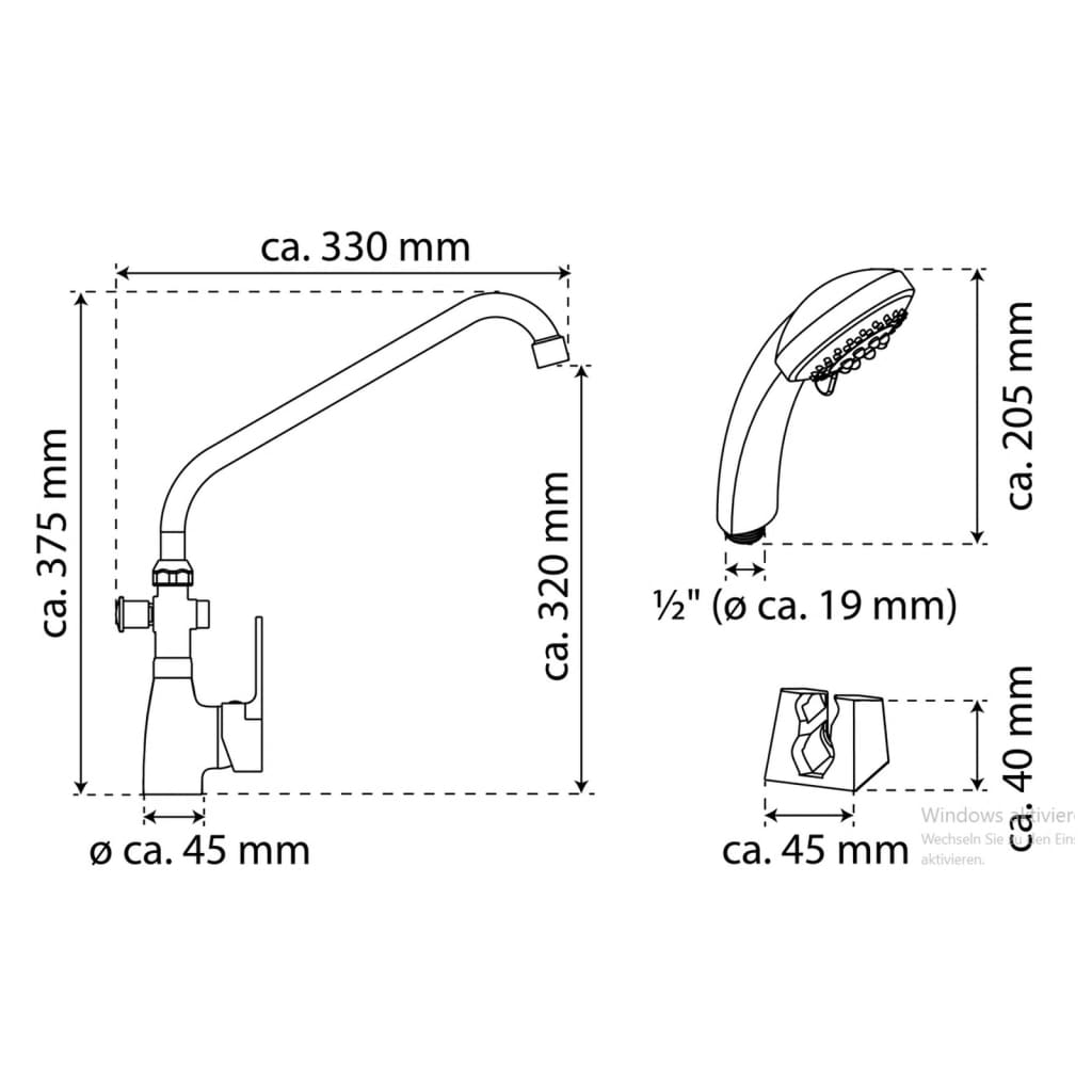Eisl Wannenarmaturen-Set Speed II chromfarben