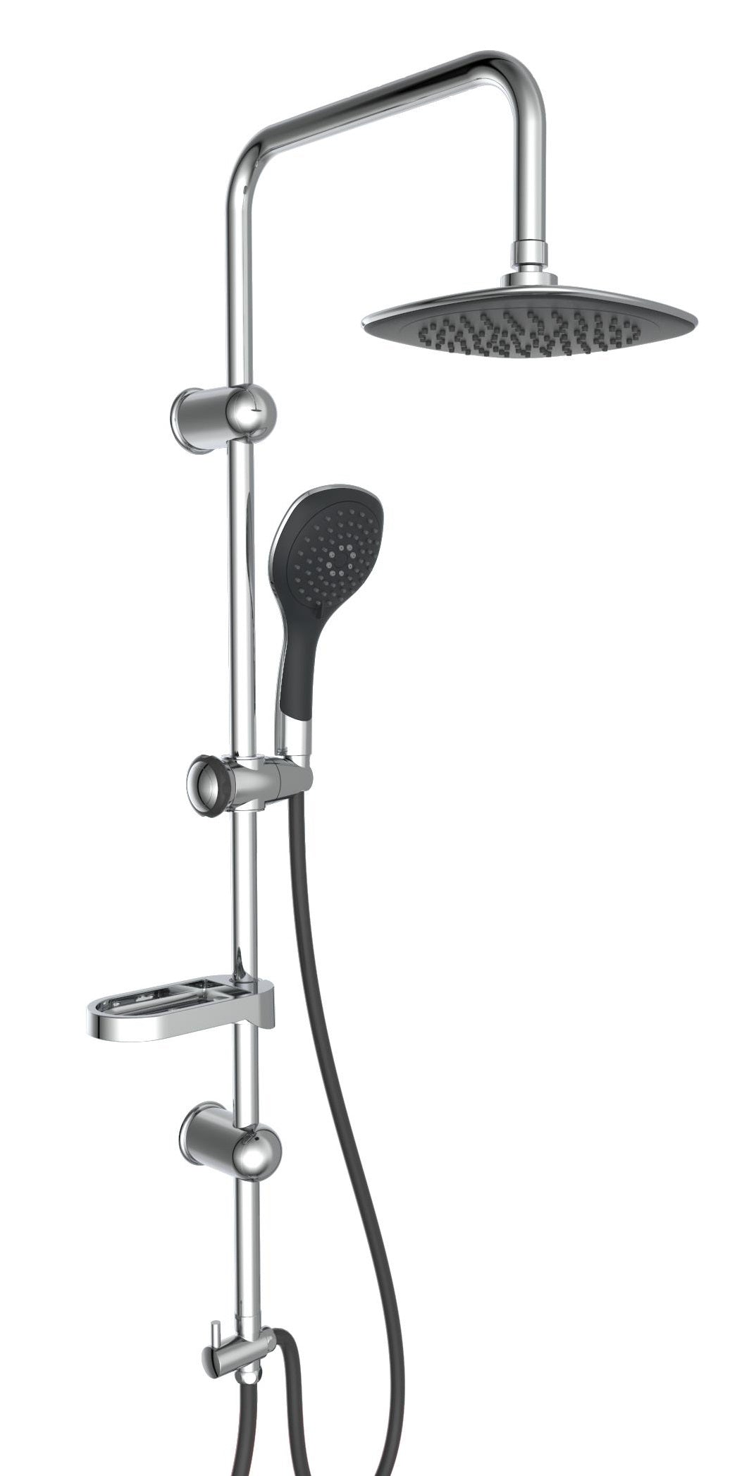 Eisl Duschset Duschtraum Chrom und Schwarz