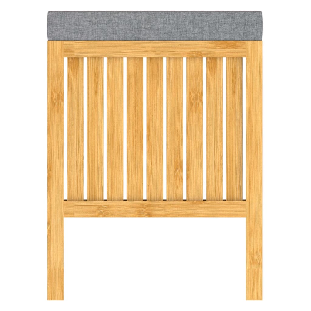 EiSL 2-in-1-Wäschereikorb mit Sitzkissen 39x39x52,5 cm Bambus